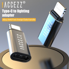 !ACCEZZ для iPhone, адаптер освещения для типа C, женский для iPhone 13 11 Pro X 8, USB C, кабель-конвертер, разъем для зарядки и синхронизации данных
