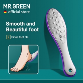 MR.GREEN Инструменты для ухода за ногами для педикюра, пилка для ног, рашпили, мозоли, омертвевшие ноги, наборы для удаления ухода за кожей, нержавеющая сталь, профессиональные две стороны