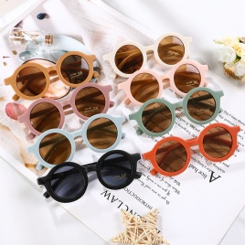 Корейские милые круглые солнцезащитные очки для детей, девочек и мальчиков, детские солнцезащитные очки UV400, защита De Sol Gafas