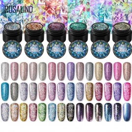 ROSALIND 5 мл блестящий гель лак для ногтей живопись дизайн ногтей Vernis полуперманентный Алмазный блеск польский УФ гель для ногтей верхнее покрытие маникюр