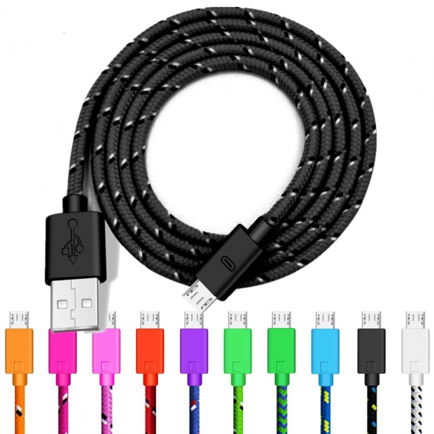 Кабель Micro USB 2.4A Быстрая зарядка Кабо USB микро кабели для мобильных телефонов зарядное устройство шнур провода для xiaomi samsung s7 lg android кабель фото 1