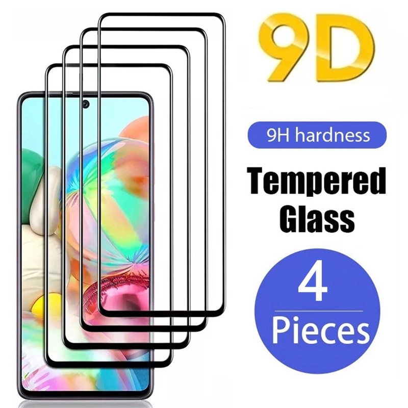 1-4 шт. закаленное стекло 9D для Samsung Galaxy A51 A52 A71 A72 A22 A32 A21S A50 защитные пленки для экрана для Samsung S21 Plus S22 S20 FE фото 1