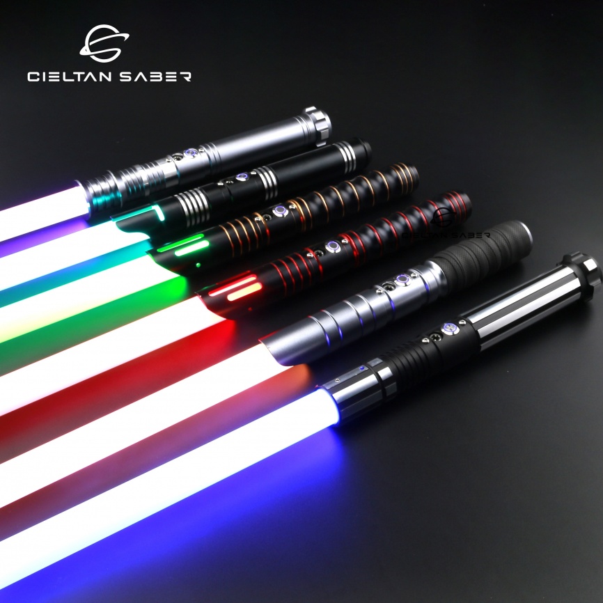 Cieltan Lightsaber Smooth Swing Heavy Dueling RGB 12 Изменение цвета 10 комплектов Soundfonts Force FX FOC Blaster Toys Jedi Laser Sword фото 1