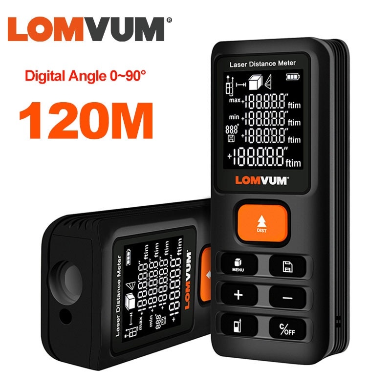 LOMVUM 40 м 120 м Trena рулетка лазерная линейка дальномеры цифровой дальномер измеритель дальномер Lazer Metreler 100 м фото 1