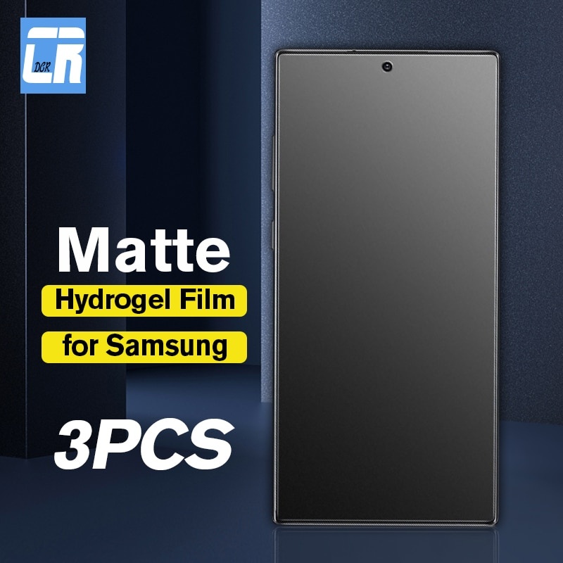 1-3 шт. матовая гидрогелевая пленка без отпечатков пальцев для Samsung Galaxy Note 10 9 8 S20 S10 S9 S8 Plus S21 S22 ультрамягкая защитная пленка для экрана фото 1