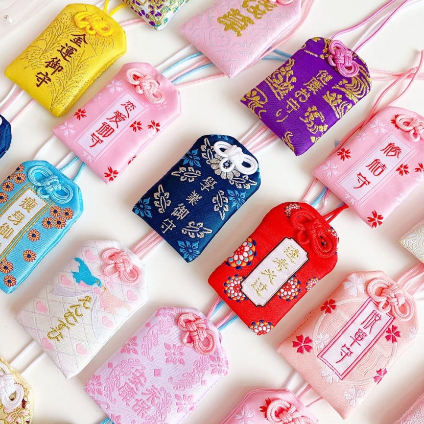 39 видов стилей, новый Omamori Pray Fortune, красота, здоровье, безопасная прозрачная сумка для богатства, гвардии, талисман, кулон, брелок, подарок для пары фото 1
