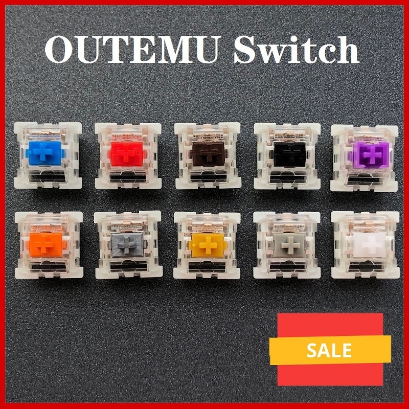 Переключатель Outemu Механический переключатель клавиатуры 3Pin Clicky Linear Tactile Silent Switches RGB LED SMD Gaming Совместимость с переключателем MX фото 1