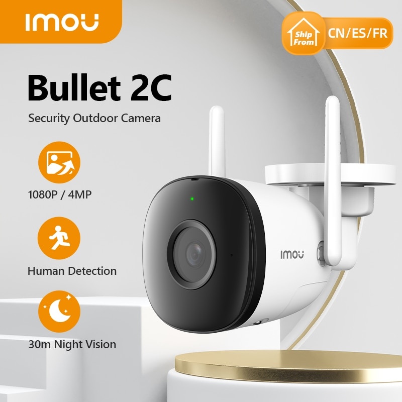 Dahua imou 4MP 2MP Bullet 2C Wifi камера автоматическое отслеживание всепогодный AI обнаружение человека наружная ip-камера наблюдения фото 1