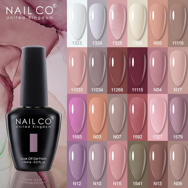 NAILCO 131 Цвета Vernis Полупостоянный УФ-лак Гель-лак для ногтей для дизайна ногтей Гель для маникюра Дизайн TOP BASE Лак Гибрид фото 1