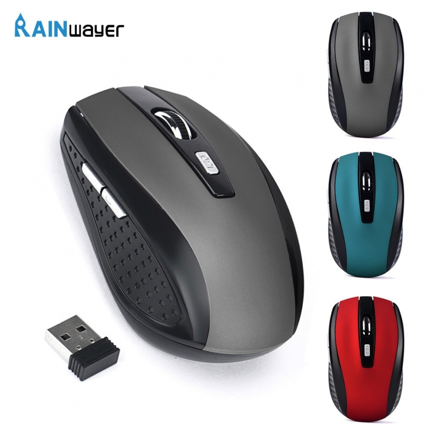 Игровая мышь 2,4 ГГц Беспроводная мышь USB-приемник Pro Gamer для ПК, ноутбука, настольного компьютера, мыши, мыши для портативного компьютера фото 1