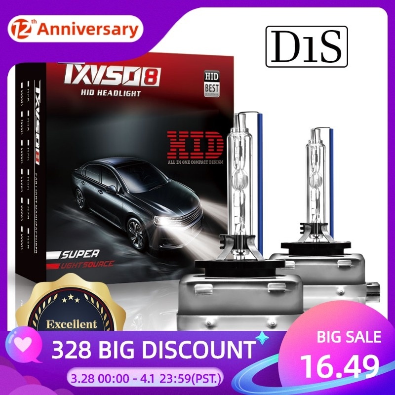 TXVSO8 Супер яркие фары D1S D2S D3S D4S Xenon HID Автомобильная лампа 35 Вт/55 Вт 9000LM Автомобильные фары 4300K ​​6000K 8000K 10000K фото 1