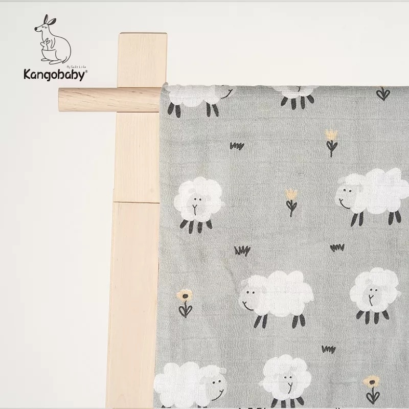 Kangobaby70% Bamboo + 30% хлопок детские пеленальные пеленки хлопковые детские муслиновые пеленальные одеяла новорожденных большой подгузник бамбуковое муслиновое одеяло фото 1