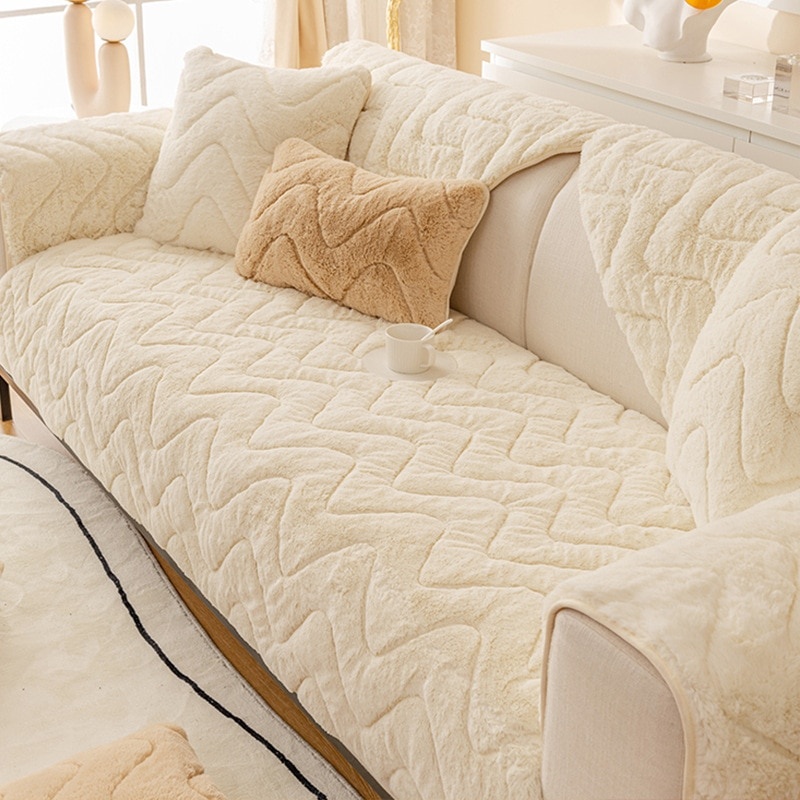 Daily DZQ 2022 новая подушка для дивана толстый зимний плюшевый чехол для дивана фото 1