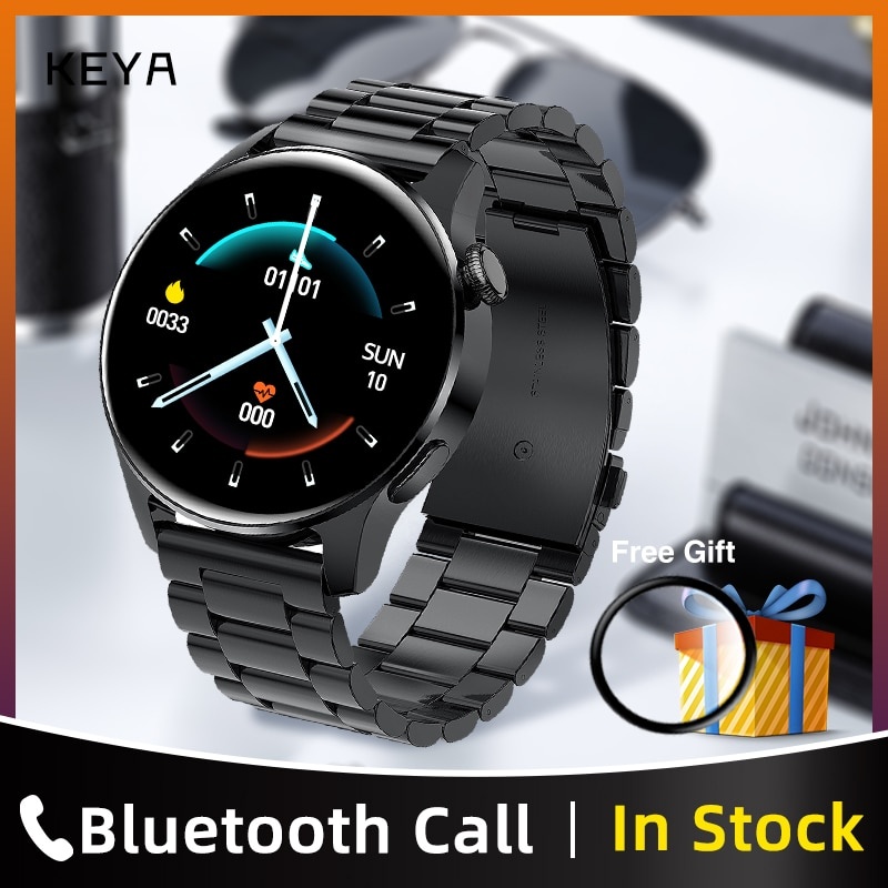 KEYA GT3 для huawei Смарт-часы Для мужчин Bluetooth вызова полный сенсорный экран Спорт Фитнес трекер Водонепроницаемый SmartWatch для IOS Android фото 1