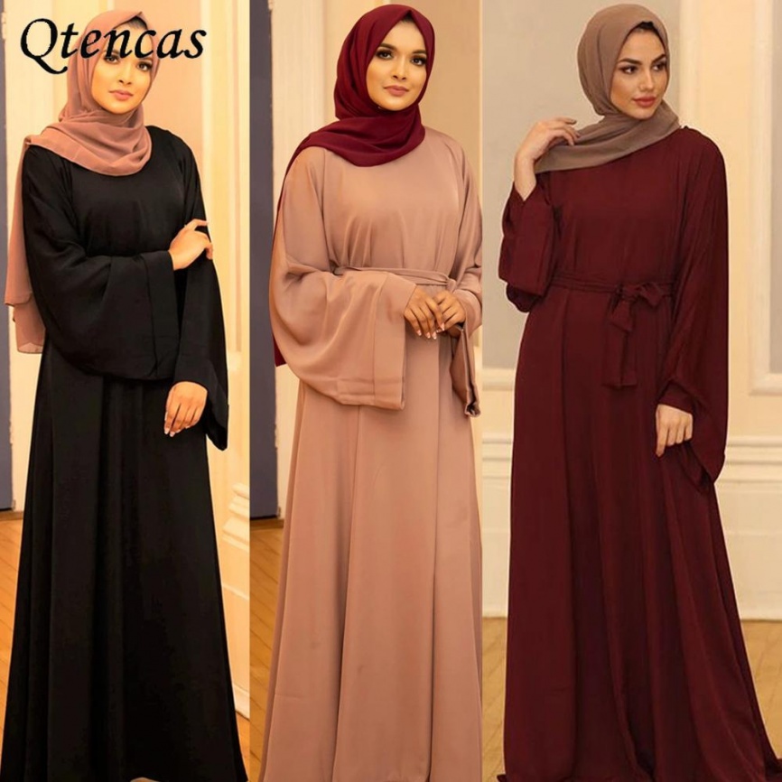 Мусульманское платье-хиджаб на Рамадан, абайя для женщин, Абая, Дубай, Турция, ислам, одежда, кафтан, халат Longue Femme Musulmane Vestidos Largos фото 1