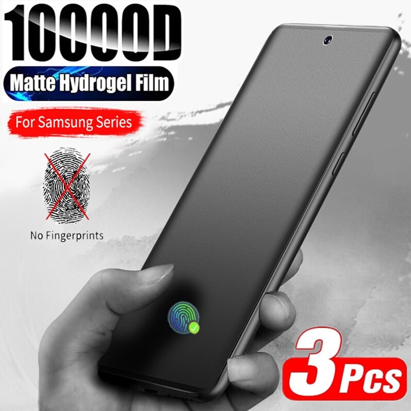 3 шт. матовая гидрогелевая пленка для Samsung S21 S20 S22 Ultra S10 S9 S8 Plus FE защитные пленки для экрана Samsung Note 20 10 9 8 Plus S10E фото 1