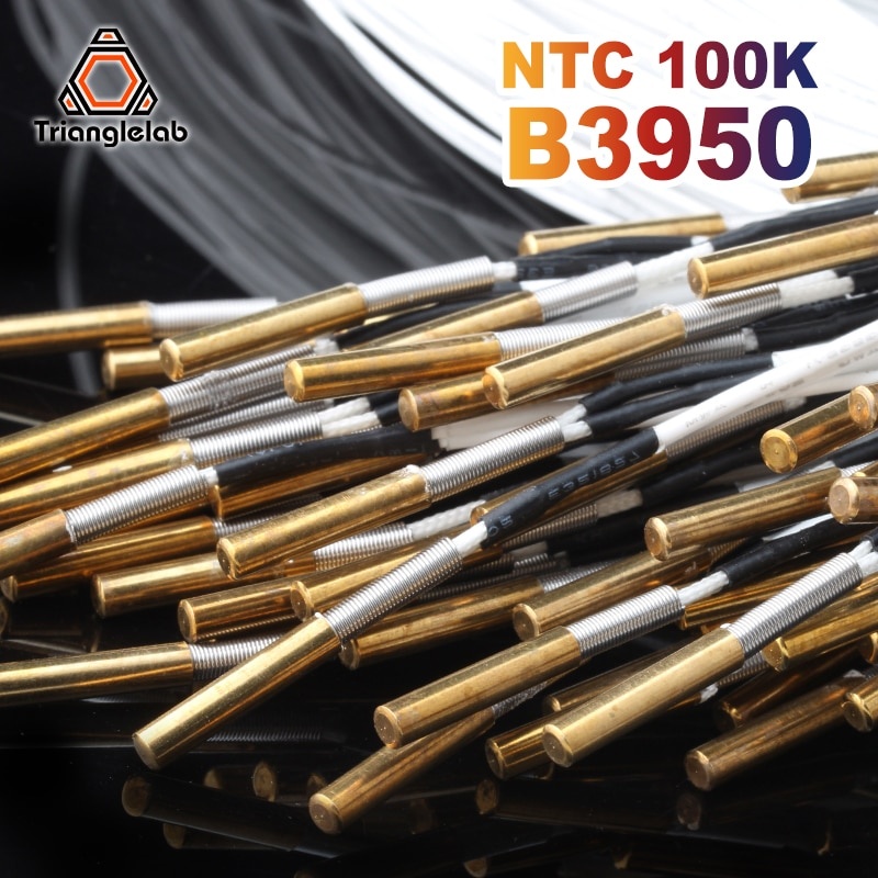Trianglelab NTC 100 кОм B3950 Термисторный картридж Датчик Высокая температура 280 ℃ для v6 PT100 V6 Нагревательный блок 3D-принтер фото 1