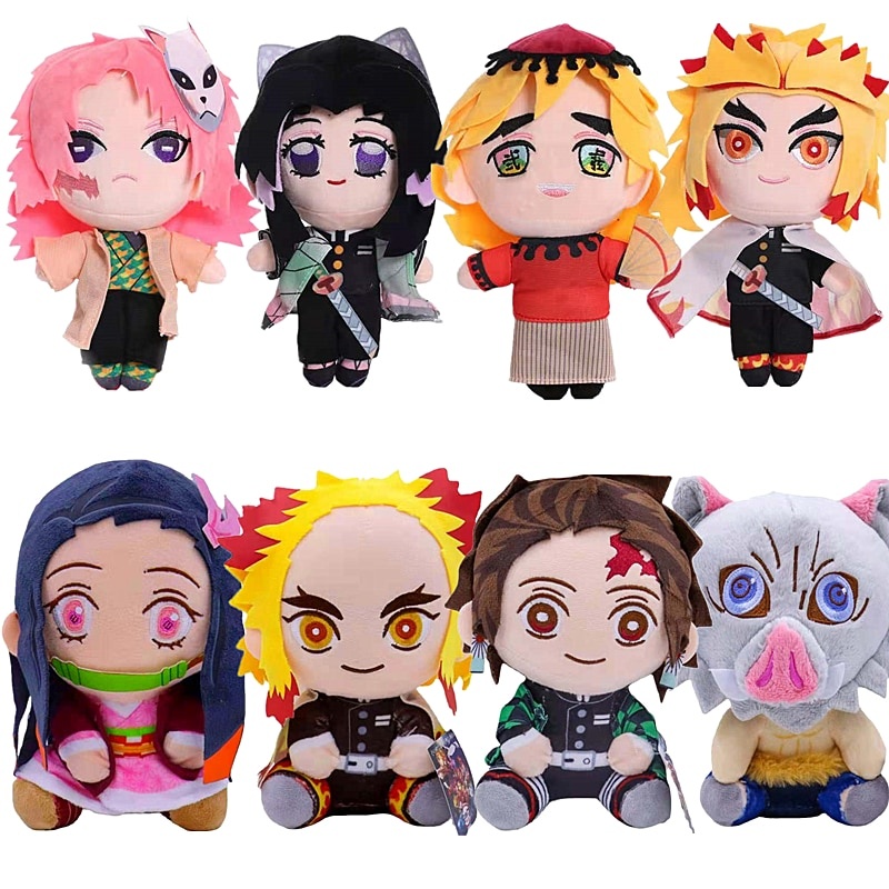 20 Cm Demon Slayer's Blade Plush Toy Kimetsu No Yaiba Kamado Tanjirou Tomioka Giyuu Agatsuma Zenitsu Douma Sabito Plush Doll фото 1