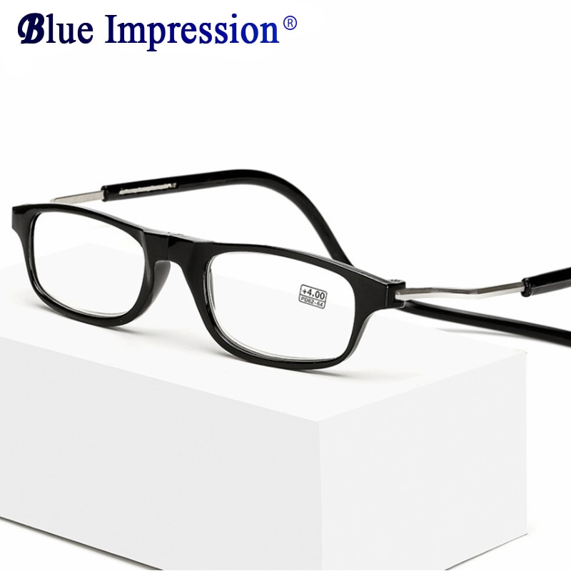 Горячие продажи близоруких глаз магнитные очки для чтения для мужчин женщин очки для пресбиопии можно повесить на шею складные магнитные очки для чтения фото 1