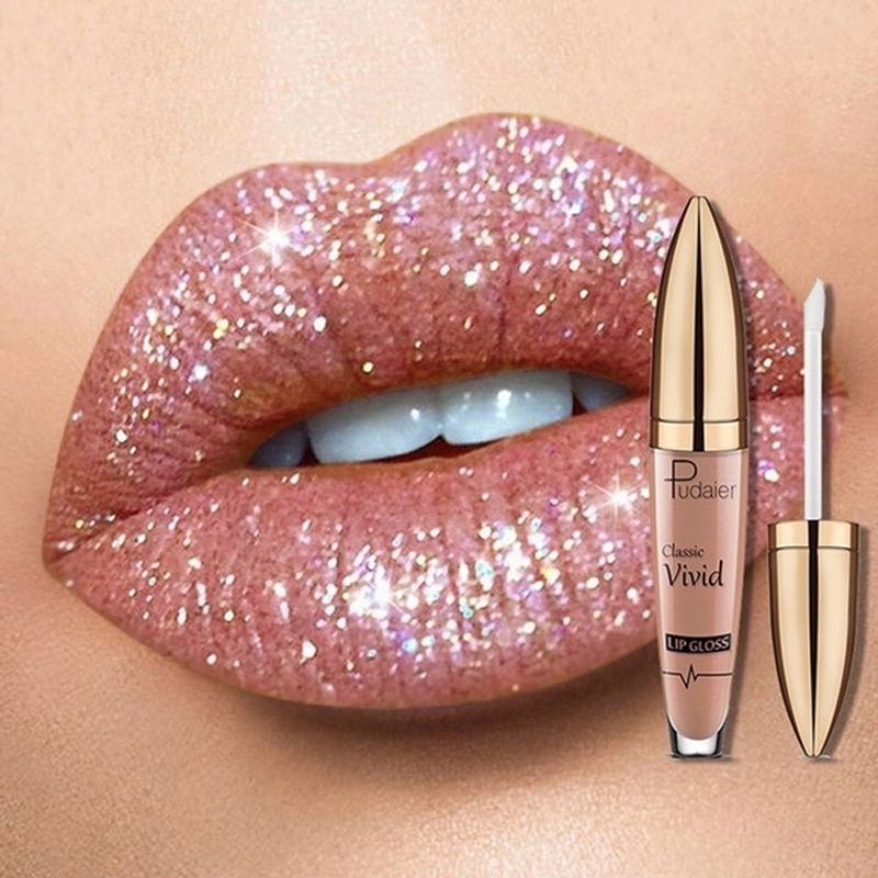 18 цветов Diamond Shimmer Блеск для губ Матовая блестящая жидкая губная помада Водонепроницаемый алмазный жемчужный цвет Блеск для губ Макияж фото 1