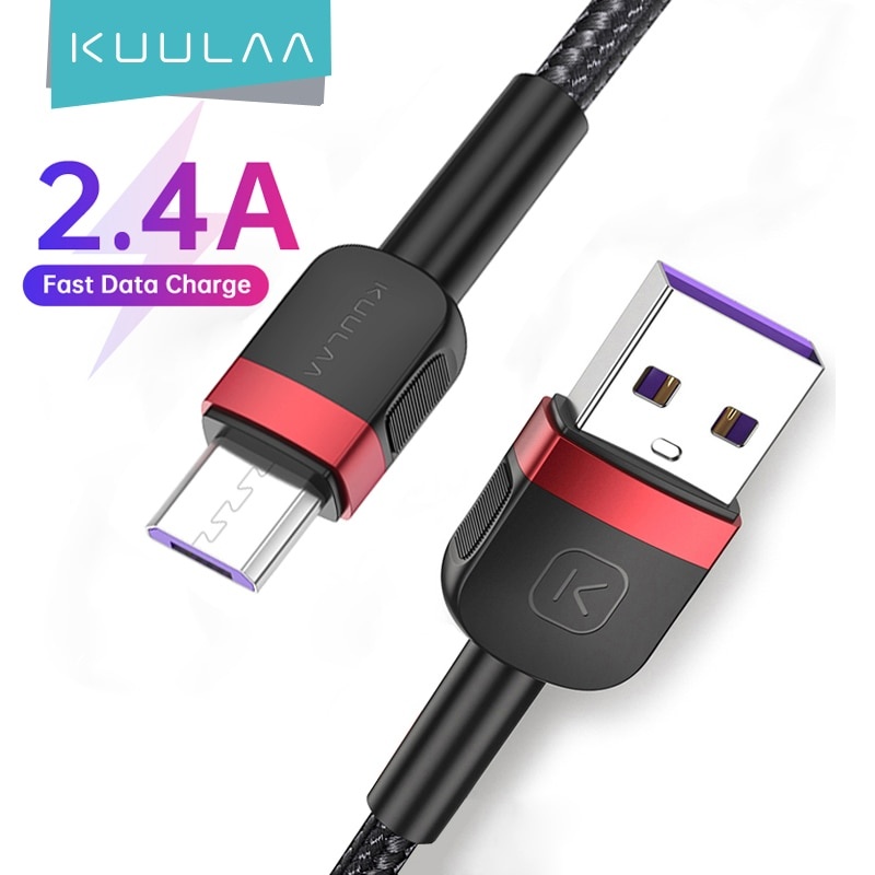 KUULAA Micro USB кабель для Xiaomi Mi Redmi 7 Зарядное устройство для быстрой зарядки MicroUSB зарядный кабель для samsung S7 huawei Honor 8X USB шнур фото 1