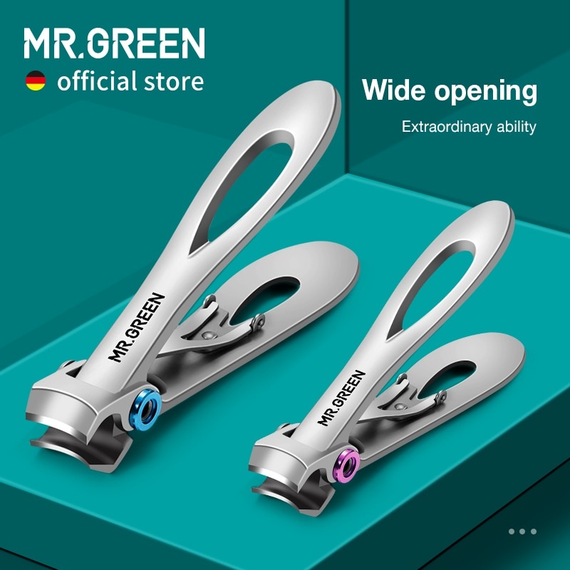 MR.GREEN кусачки для ногтей из нержавеющей стали доступны два размера маникюрные ножницы для ногтей толстые жесткие ножницы для ногтей на ногах инструменты фото 1